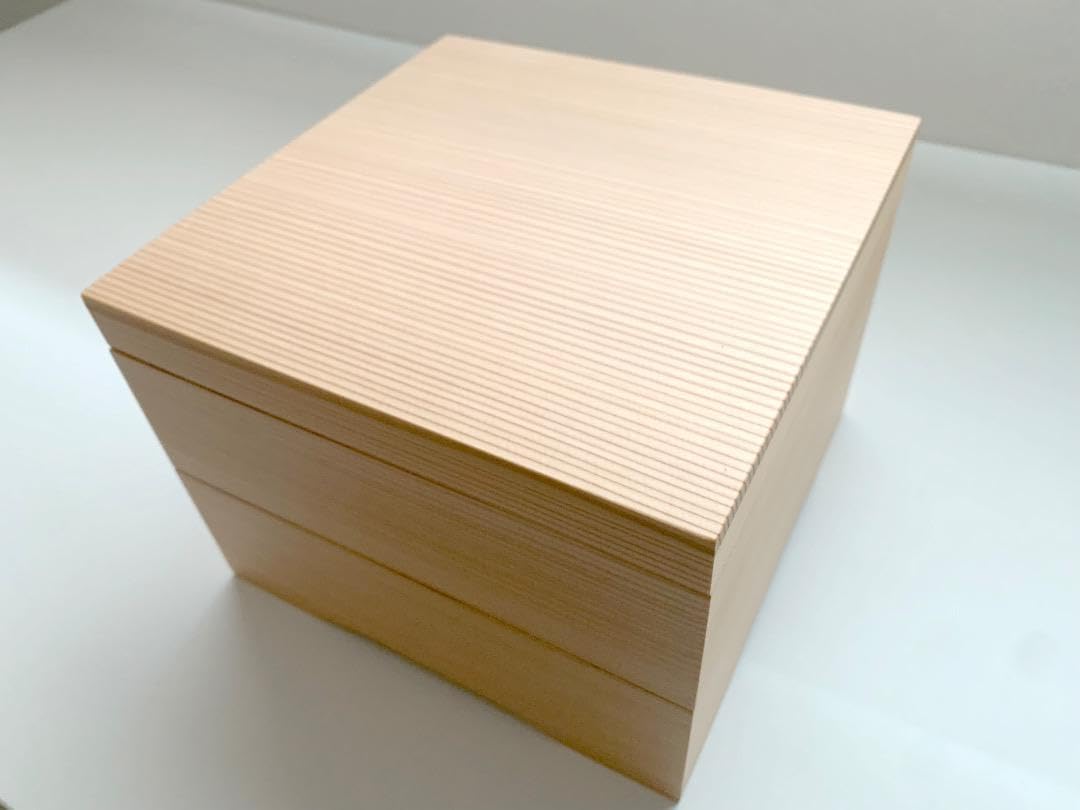 大館工芸社　秋田杉 重箱 二段　別売り仕切り３セット込み（未使用） 大館工芸社 秋田杉 重箱 二段 別売り仕切り3セット 大館工芸社 秋田